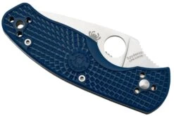 Spyderco Persistence Lightweight C136SBL Serrated S35VN Blue FRN Couteau De Poche -Spyder Couteau Magasin SPC136SBL 06 spyderco