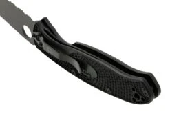 Spyderco Resilience Lightweight Black C142PSBBK FRN Couteau De Poche Partiellement Dentelé -Spyder Couteau Magasin SPC142PSBBK 05 spyderco
