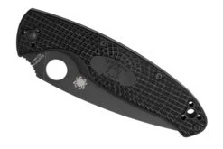 Spyderco Resilience Lightweight Black C142PSBBK FRN Couteau De Poche Partiellement Dentelé -Spyder Couteau Magasin SPC142PSBBK 06 spyderco