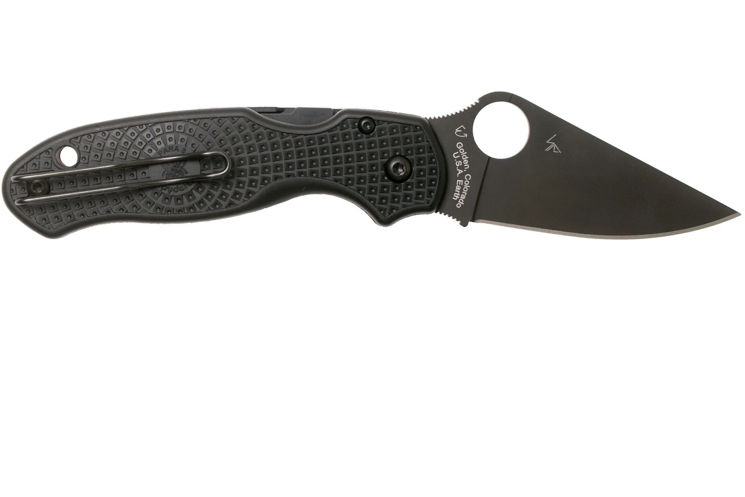 Spyderco Para 3 Lightweight Black C223PBBK FRN CTS-BD1N Couteau De Poche 4 Spyderco Para 3 Lightweight Black C223PBBK FRN CTS-BD1N Couteau De Poche – Image 2