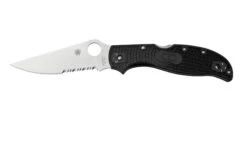 Spyderco Stretch 2 XL C258PSBK Couteau De Poche Partiellement Dentelé