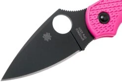 Spyderco C28FPPNS30VBK2 Dragonfly 2 Pink Heals Lightweight Pink Black Blade -Spyder Couteau Magasin SPC28FPPNS30VBK2 03 spyderco