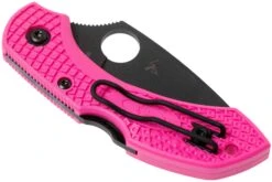 Spyderco C28FPPNS30VBK2 Dragonfly 2 Pink Heals Lightweight Pink Black Blade -Spyder Couteau Magasin SPC28FPPNS30VBK2 04 spyderco
