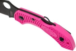 Spyderco C28FPPNS30VBK2 Dragonfly 2 Pink Heals Lightweight Pink Black Blade -Spyder Couteau Magasin SPC28FPPNS30VBK2 07 spyderco