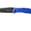 Steel Will Gienah F53-23 Blue, Blackwashed Couteau De Poche -Spyder Couteau Magasin SWK F53 23 01 steel will knives