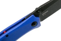 Steel Will Gienah F53-23 Blue, Blackwashed Couteau De Poche -Spyder Couteau Magasin SWK F53 23 06 steel will knives