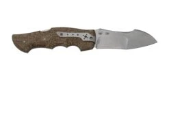 Viper Rhino 1, V5903IM, Stonewash Elmax, Couteau De Poche Brown Burlap Micarta, Fabrizio Silvestrelli Design -Spyder Couteau Magasin VPV5903IM 02 viper
