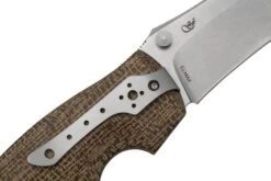 Viper Rhino 1, V5903IM, Stonewash Elmax, Couteau De Poche Brown Burlap Micarta, Fabrizio Silvestrelli Design -Spyder Couteau Magasin VPV5903IM 05 viper