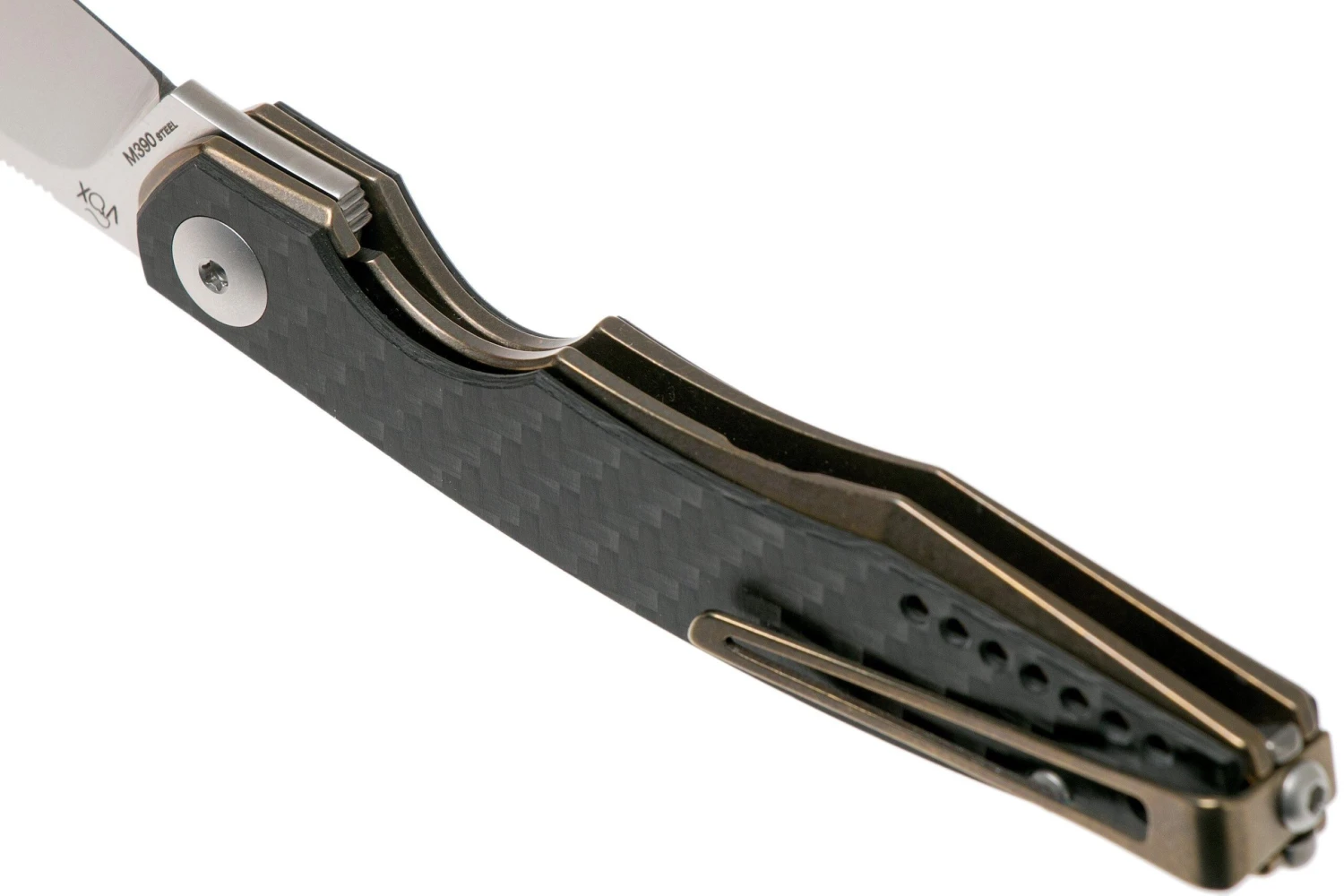 Viper Belone Carbonfiber, Bronze Titanium 5970BRFC Couteau De Poche, Jesper Voxnaes Design 7 Viper Belone Carbonfiber, Bronze Titanium 5970BRFC Couteau De Poche, Jesper Voxnaes Design – Image 5