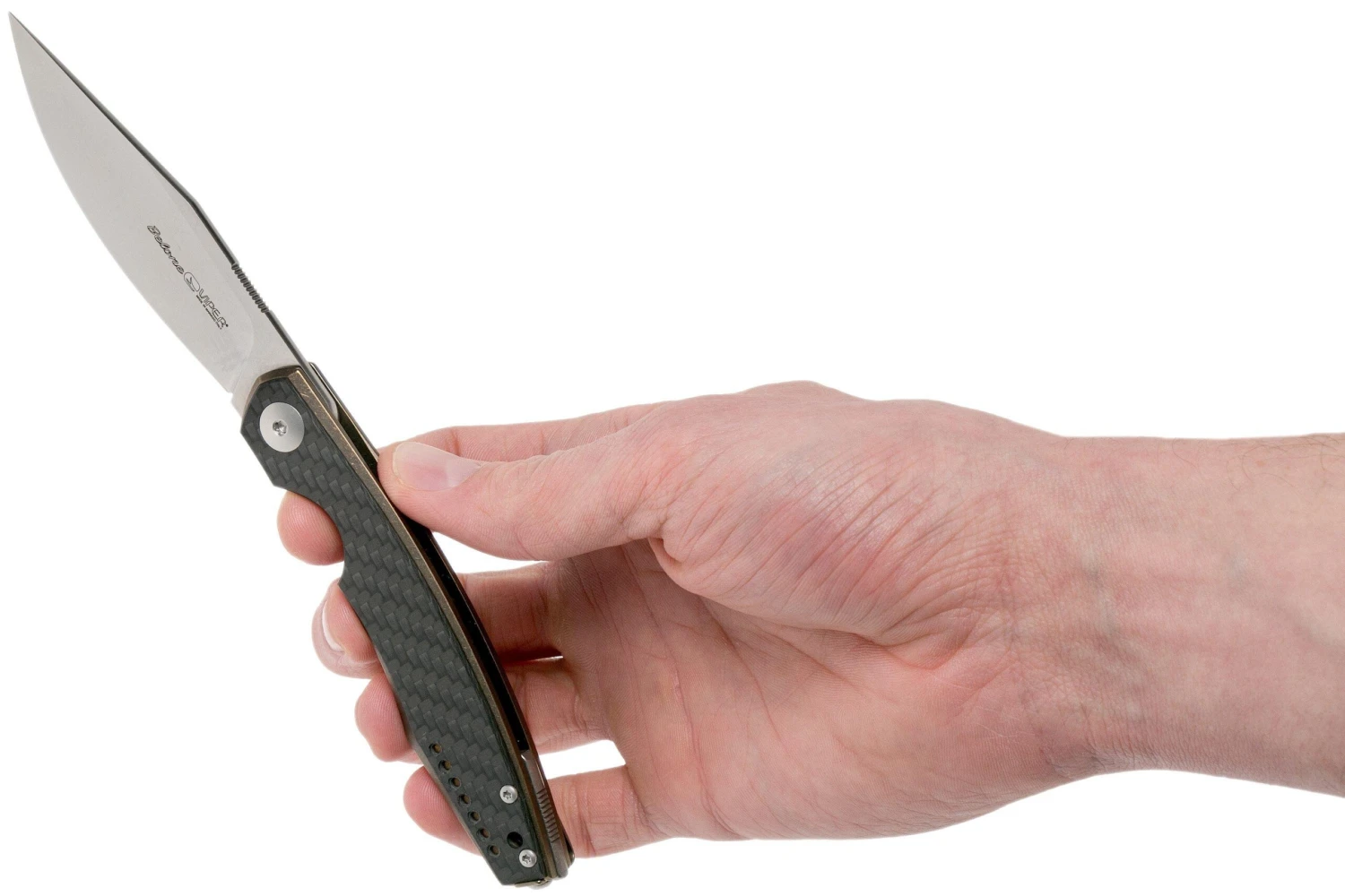 Viper Belone Carbonfiber, Bronze Titanium 5970BRFC Couteau De Poche, Jesper Voxnaes Design 10 Viper Belone Carbonfiber, Bronze Titanium 5970BRFC Couteau De Poche, Jesper Voxnaes Design – Image 8