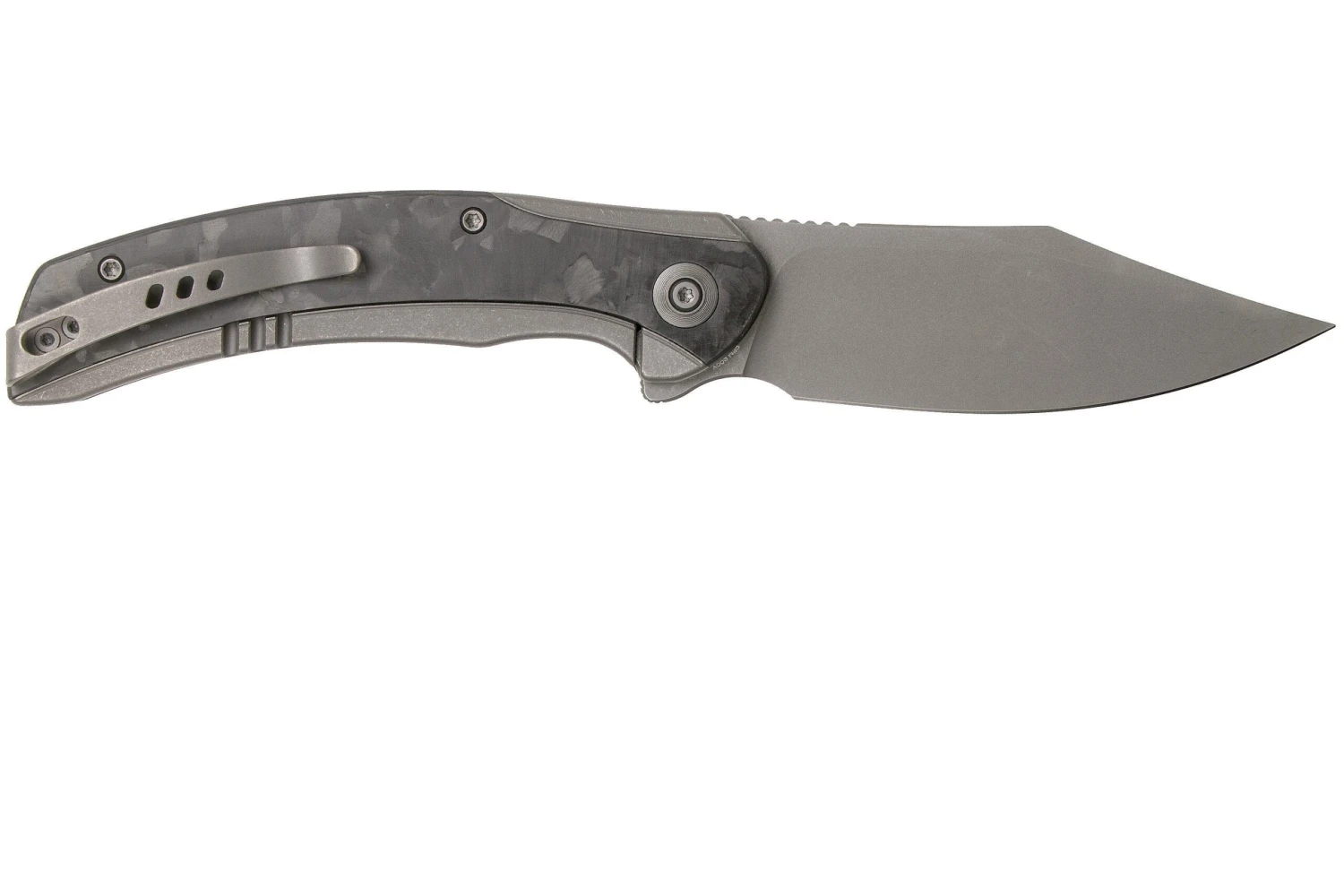 WE Knife Snick WE19022F-2 Stonewashed, Marble Carbonfiber Couteau De Poche 4 WE Knife Snick WE19022F-2 Stonewashed, Marble Carbonfiber Couteau De Poche – Image 2