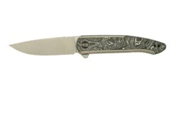 WE Knife Smooth Sentinel WE20043-5, 20CV, Titanium, Aluminium Foil Carbon Fiber, Couteau De Poche