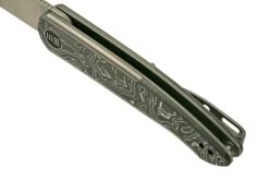 WE Knife Smooth Sentinel WE20043-5, 20CV, Titanium, Aluminium Foil Carbon Fiber, Couteau De Poche -Spyder Couteau Magasin WKWE20043 5 07 we