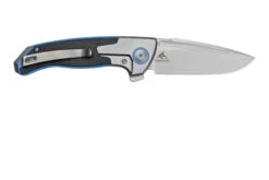 WE Knife Press Check WE20078B-2 Silver Blue Titanium Couteau De Poche -Spyder Couteau Magasin WKWE20078B 2 02 weknife