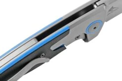 WE Knife Press Check WE20078B-2 Silver Blue Titanium Couteau De Poche -Spyder Couteau Magasin WKWE20078B 2 06 weknife