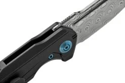 WE Knife Starhawk 21017-DS1 Damasteel Black Titanium, Couteau De Poche -Spyder Couteau Magasin WKWE21017 DS1 05 we