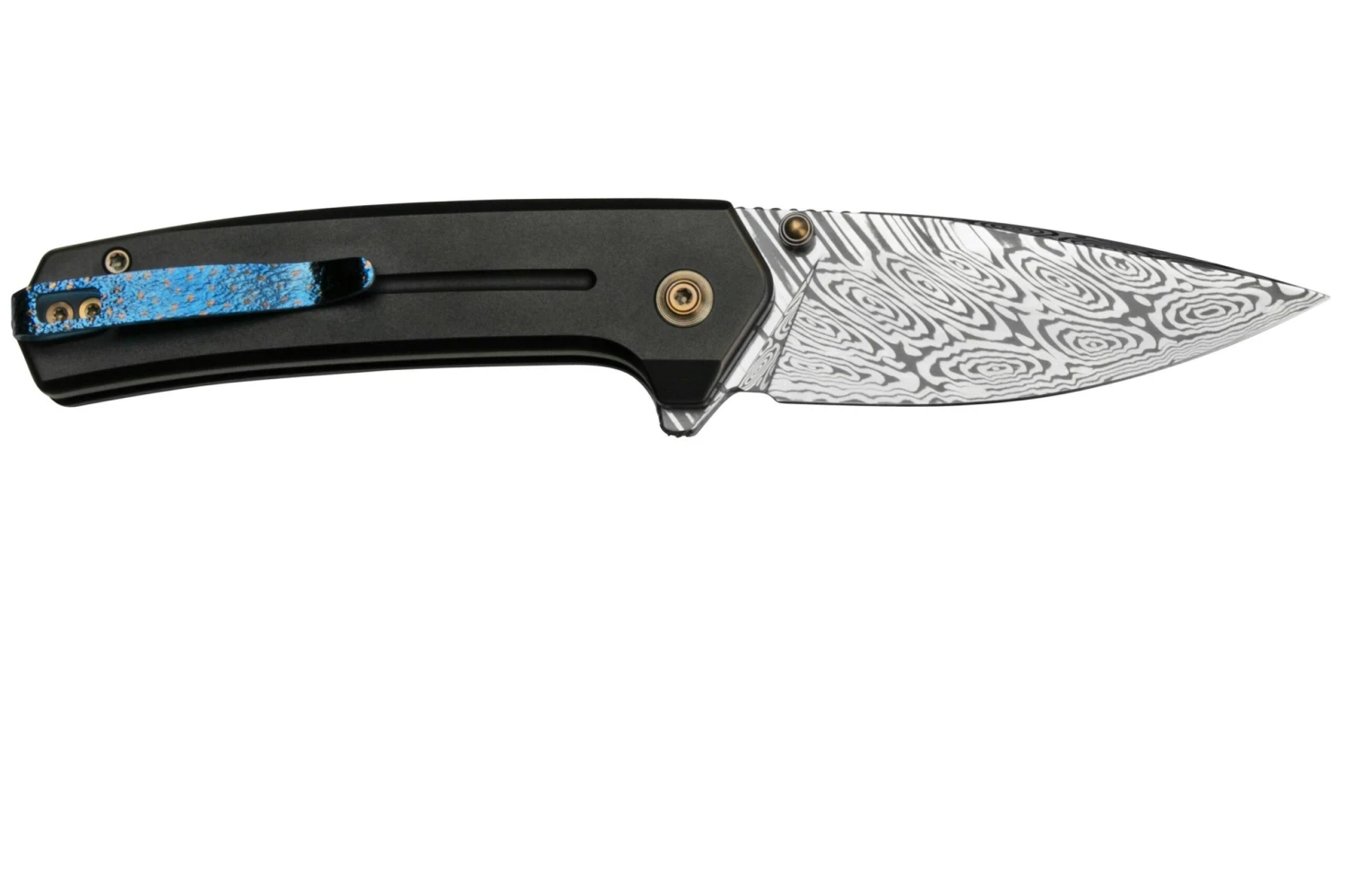 WE Knife Culex WE21026B-DS1, Bronze & Black Titanium, Damasteel Couteau De Poche 4 WE Knife Culex WE21026B-DS1, Bronze & Black Titanium, Damasteel Couteau De Poche – Image 2