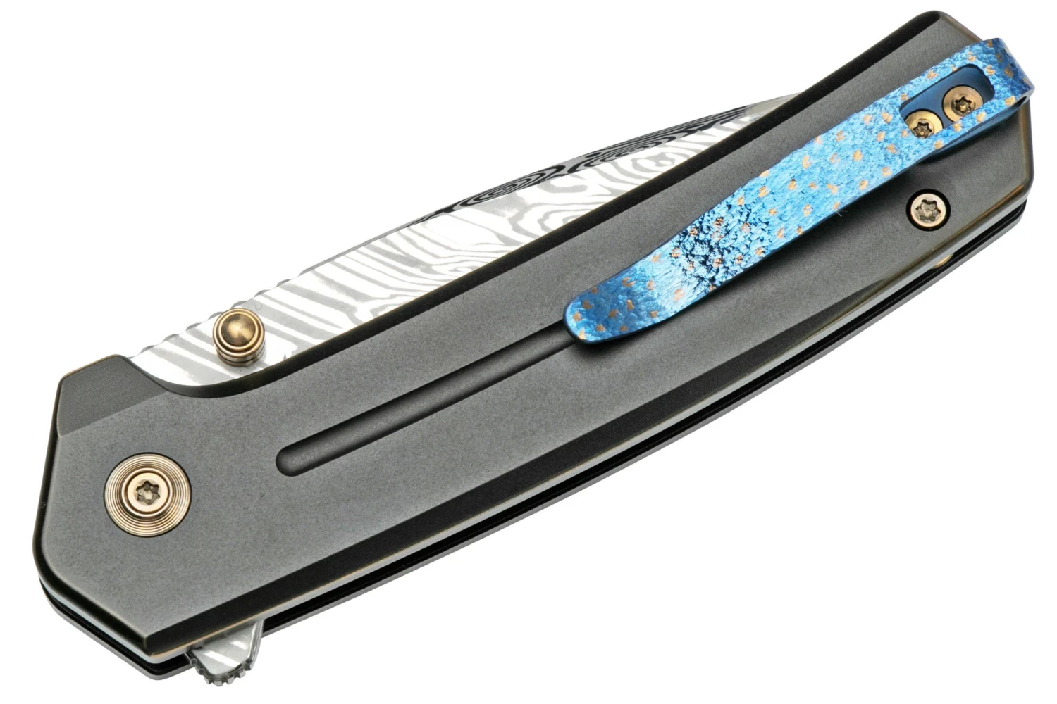 WE Knife Culex WE21026B-DS1, Bronze & Black Titanium, Damasteel Couteau De Poche 6 WE Knife Culex WE21026B-DS1, Bronze & Black Titanium, Damasteel Couteau De Poche – Image 4