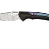 WE Knife Exciton Black Titanium Flamed Titanium, Heimskringla Damasteel WE22038A-DS1 Limited Edition, Couteau De Poche -Spyder Couteau Magasin WKWE22038A DS1 01 weknife