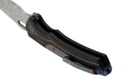 WE Knife Exciton Black Titanium Flamed Titanium, Heimskringla Damasteel WE22038A-DS1 Limited Edition, Couteau De Poche -Spyder Couteau Magasin WKWE22038A DS1 04 weknife