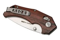 Willumsen Red E, RE21SRW Stonewashed, Rosewood Couteau De Poche -Spyder Couteau Magasin WNRE21SRW 04 willumsen