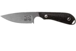 White River Knives M1 Black Burlap Micarta Couteau Fixe, étui Kydex