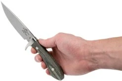 White River Knives Sendero Classic Couteau De Chasse Black Olive Micarta, Jerry Fisk Design -Spyder Couteau Magasin WRJF SC LBO 06 white river knives